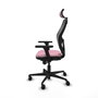 Piqueras y Crespo Chaise de Bureau avec Appui-tête Jorquera 3D036N2 Rose