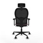 Piqueras y Crespo Chaise de Bureau avec Appui-tête Jorquera 3D036N2 Rose