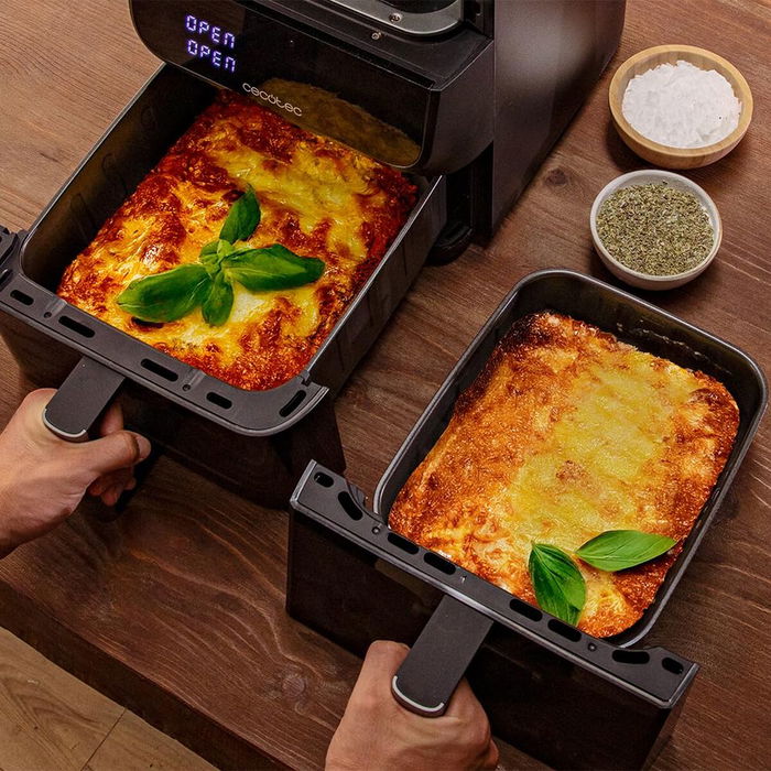 Cecotec Friteuse à Air 10L 2000W Noir Cecofry DuoLevel 10000 DuoSize Window Touch 10 prog