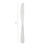 ORYX Couteau de table Valencia 215 mm en acier 18/0