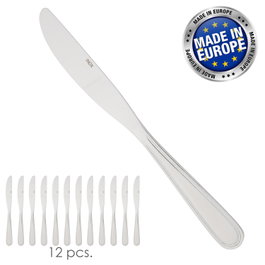 ORYX Couteau de table Valencia 215 mm en acier 18/0