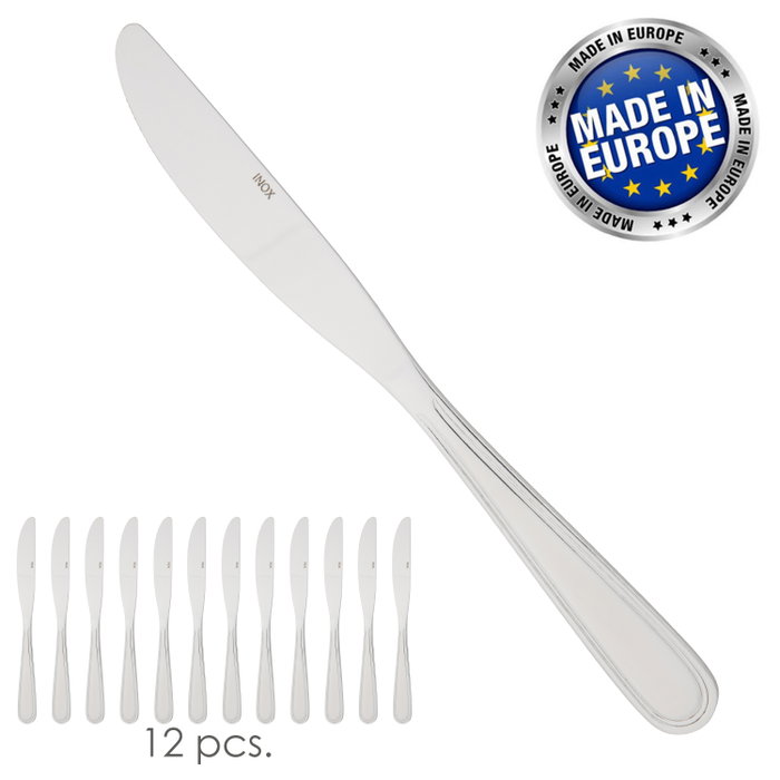 ORYX Couteau de table Valencia 215 mm en acier 18/0 ORYX Couteau de table Valencia 215 mm en acier 18/0