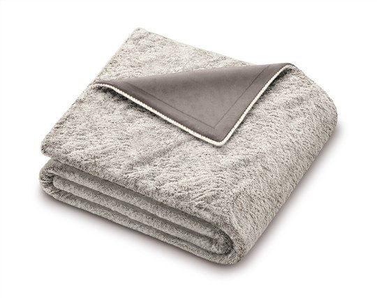Beurer HD-75 - Couverture chauffante électrique Nordic Manta à 6 niveaux de température, au toucher doux et sans peluches, avec sécurité BSS et arrêt automatique