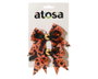 Atosa Set de 2 pinces à cheveux motifs Halloween variés orange