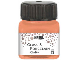 Kreul Peinture pour verre et porcelaine Chalky mate Terracotta 20ml