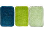 Giftdecor Tapis à Poils Longs 40x60 cm 3 Tons de Vert Polyester (Set de 24)