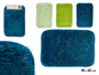Giftdecor Tapis à Poils Longs 40x60 cm 3 Tons de Vert Polyester (Set de 24)