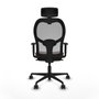 Piqueras y Crespo Chaise de Bureau 1D036N2 Gris Brun foncé