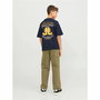 T shirt à manches courtes Enfant Jack & Jones Jorcole Back Print Blue marine