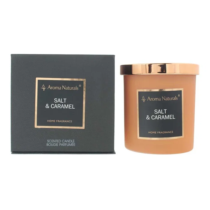 Aroma Naturals Bougie parfumée Sel et Caramel, 215 g Aroma Naturals Bougie parfumée Sel et Caramel, 215 g