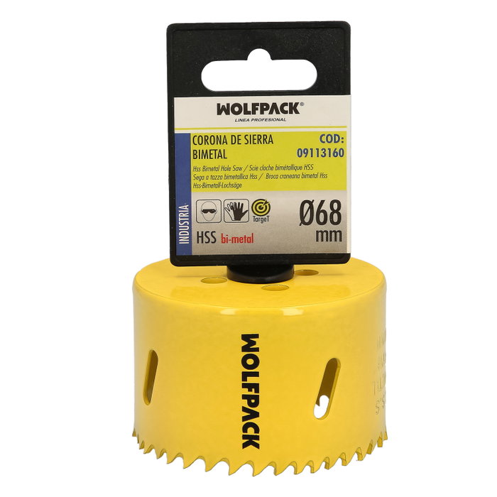 WOLFPACK LINEA PROFESIONAL Scie cloche bimétal 68 mm WOLFPACK LINEA PROFESIONAL Scie cloche bimétal 68 mm