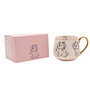 Widdop & Co Tasse Marie Les Aristochats Disney en Porcelaine de Chine avec Détails Dorés et Illustrations Esquissées