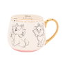 Widdop & Co Tasse Marie Les Aristochats Disney en Porcelaine de Chine avec Détails Dorés et Illustrations Esquissées