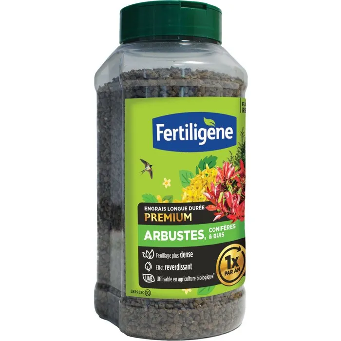 Fertiligene Engrais longue durée premium arbustes conifères et buis 600 g