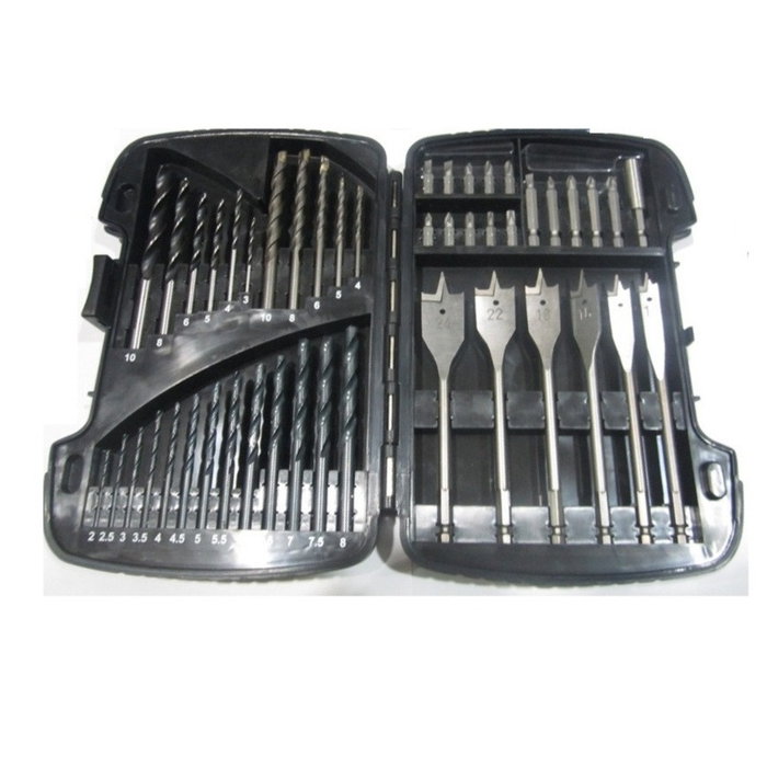 Celesa - Etui plastique mélangé pour forets, 46 pièces - Brocas 46 Piezas Celesa - Etui plastique mélangé pour forets, 46 pièces - Brocas 46 Piezas