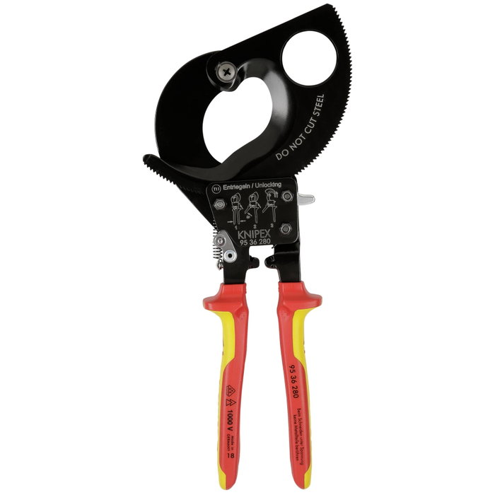 Knipex Coupe-câble à crémaillère 280 mm Knipex Coupe-câble à crémaillère 280 mm