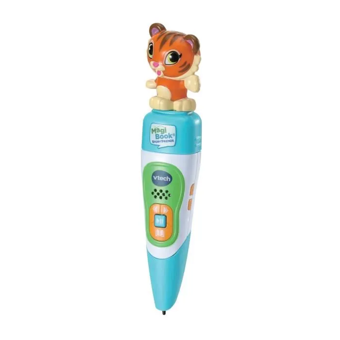 VTech Magibook Story'Friends Starter Pack - Lecteur éducatif interactif avec stylet et 2 livres dont 'Je découvre l'école maternelle' - Pour enfants de 2 à 8 ans - Version française