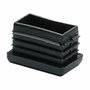 Micel Embout rectangulaire avec ailettes CNT04 Noir 10x40mm (25 unités)