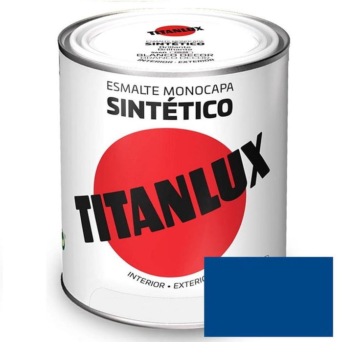 Titanlux Esmalte Sintético Industrial Azul Marino 750ml 551 Titanlux Esmalte Sintético Industrial Azul Marino 750ml 551