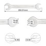 GSC Evolution Clé plate fixe 16 et 17 mm