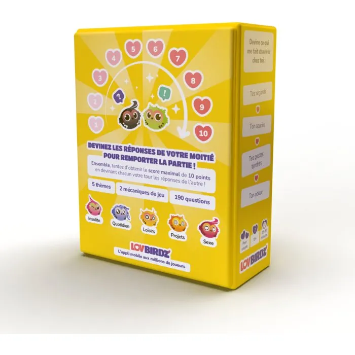 Chouic LovBirdz - Quiz de couple avec 190 cartes questions
