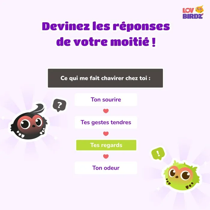 Chouic LovBirdz - Quiz de couple avec 190 cartes questions
