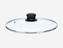 Kinvara Tapa de cristal avec bord argenté 24 cm, transparent et métal argenté (Set de 12)