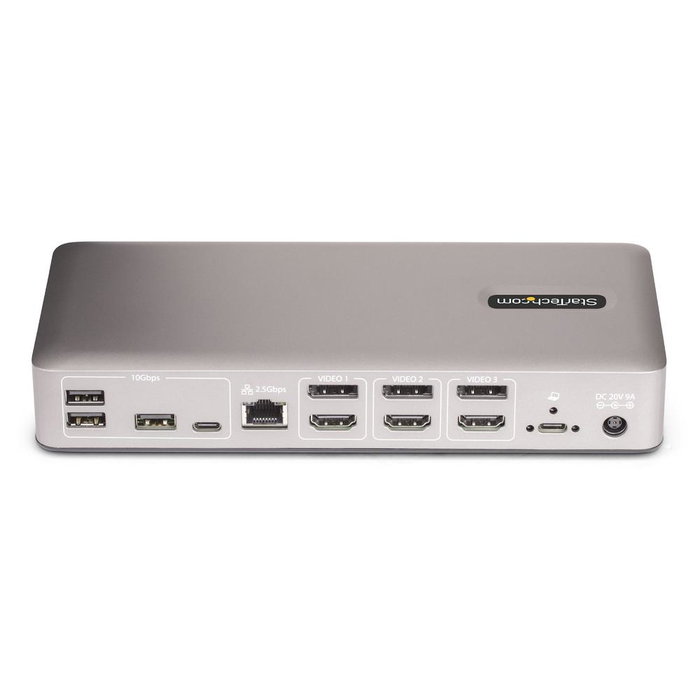 Startech Docking Station USB4 15-en-1 Triple 4K 60Hz 100W PD Ethernet 2.5 GbE Startech Docking Station USB4 15-en-1 Triple 4K 60Hz 100W PD Ethernet 2.5 GbE