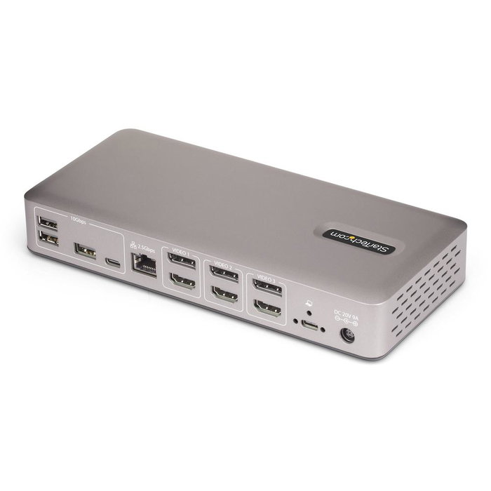 Startech Docking Station USB4 15-en-1 Triple 4K 60Hz 100W PD Ethernet 2.5 GbE Startech Docking Station USB4 15-en-1 Triple 4K 60Hz 100W PD Ethernet 2.5 GbE