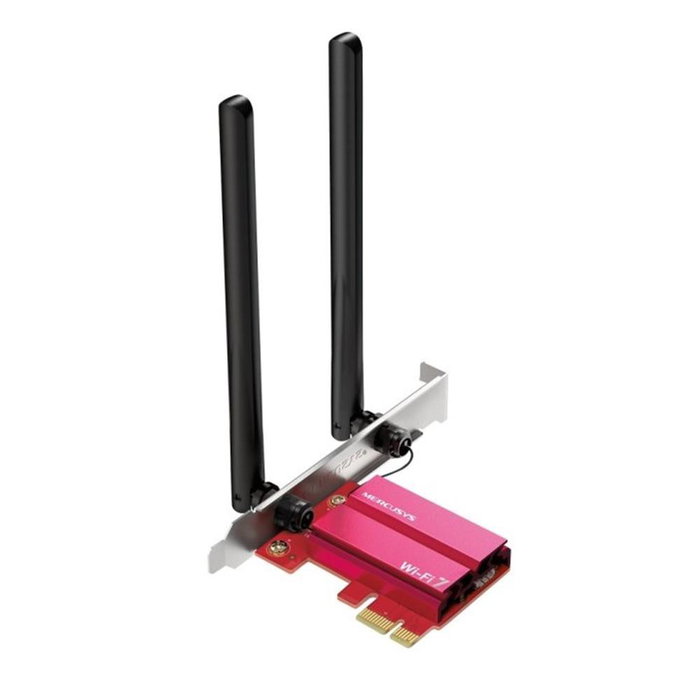 Mercusys MA37BE Carte Réseau PCIe Wi-Fi 7 BE6500 Tri-Bande Bluetooth 5.4 Antennes Haut Rendement Mercusys MA37BE Carte Réseau PCIe Wi-Fi 7 BE6500 Tri-Bande Bluetooth 5.4 Antennes Haut Rendement