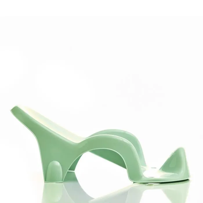 Thermobaby Transat de bain ATOLL pour nouveau-né jusqu'à 8 mois, position idéale, couleur vert céladon