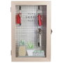 Home Deco Factory Boîte à clés en bois avec couvercle en verre