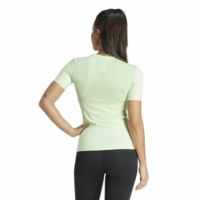 T-shirt à manches courtes femme Adidas Essentials Techfit Train Vert citron Vert clair