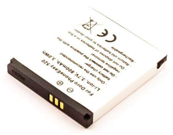 CoreParts Battery for Doro Mobile 2.96Wh Li-ion 3.7V 800mAh pour PhoneEasy 1360, 2314, 2415, 2424, 520, 520x, 606, 607, 608, 609, 611, 612, 613, 621, 622, 623, 624, 625, 631, 632 CoreParts Battery for Doro Mobile 2.96Wh Li-ion 3.7V 800mAh pour PhoneEasy 1360, 2314, 2415, 2424, 520, 520x, 606, 607, 608, 609, 611, 612, 613, 621, 622, 623, 624, 625, 631, 632