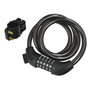 WOLFPACK LINEA PROFESIONAL Câble de vélo en spirale avec combinaison 12 mm x 120 cm