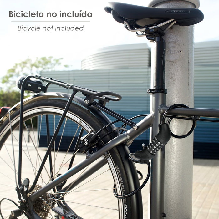 WOLFPACK LINEA PROFESIONAL Câble de vélo en spirale avec combinaison 12 mm x 120 cm