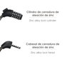 WOLFPACK LINEA PROFESIONAL Câble de vélo en spirale avec combinaison 12 mm x 120 cm