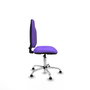 PIQUERAS Y CRESPO Chaise de bureau Algarra, Tissu Lilas, Base Chromée