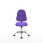 PIQUERAS Y CRESPO Chaise de bureau Algarra, Tissu Lilas, Base Chromée