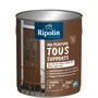 Ripolin - Peinture multi-supports 2 litres - Bois, fer, aluminium, béton, PVC - Mat - Teinte Châtaigner RAL 8007 - Résistante aux intempéries et à l'humidité