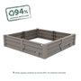 Smoby Arenoir de 60-70 litres à 2 usages - pour jouer et cultiver - 77 x 76 x 17 cm - en plastique