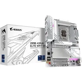 Gigabyte Carte mère Z890 A ELITE WF7 ICE, ATX, Socket 1851, Intel Z890, 4x DDR5, M.2 PCIe 5.0, Thunderbolt 4, LAN 2.5 GbE, Wi-Fi 7 Bluetooth 5.4