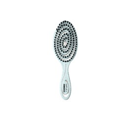 Bifull Cepillo Ecologique Biospiral Azul - Cepillo Biodegradable en Bois avec Poils de Sanglier, Design Courbé pour Démêlage et Brillance du Cheveu
