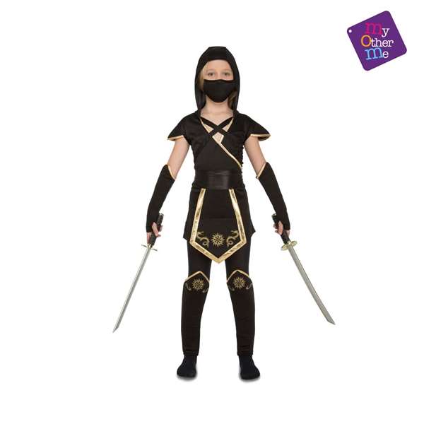 My Other Me - Déguisement Ninja Noir - Taille 5-6 ans - Costume avec Capuche, Ceinture, Guêtres et Masque - Multilingue My Other Me - Déguisement Ninja Noir - Taille 5-6 ans - Costume avec Capuche, Ceinture, Guêtres et Masque - Multilingue