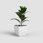 Artevasi Pot de fleurs Siena SWS 30 MA - Plastique résistant aux UV pour intérieur et extérieur - Ø30 x H27 cm (17,5 L) - Blanc