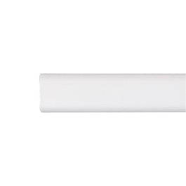 Cintacor Barre d'armoire métal ovale blanc 150 cm Ø15x25 mm