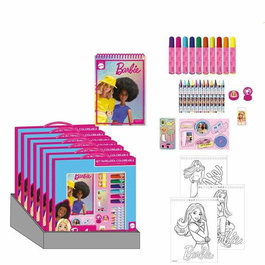 CERDÁ Coffret de papeterie coloriage Barbie - 30 x 30 x 2,5 cm