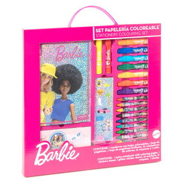 CERDÁ Coffret de papeterie coloriage Barbie - 30 x 30 x 2,5 cm