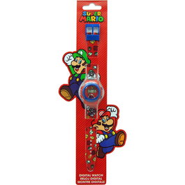 NINTENDO Montre digitale Super Mario Bros avec affichage numérique - Taille : 29 x 9,5 cm
