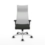 Piqueras y Crespo Chaise de Bureau Albacete XL Noir et Blanc